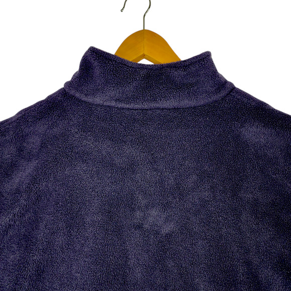 Van Heusen XXL Mens 1/4 Fleece Pullover Red White Blue Fair Isle USA Geometric - Picture 9 of 11